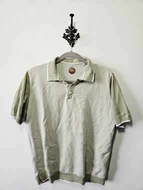Common People Carson Knit Polo Shirt Size XL 100% Cotton